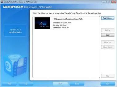 Key Features of MediaProSoft Free Video to PSP Converter