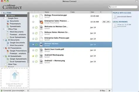 Key Features of Memeo Connect
