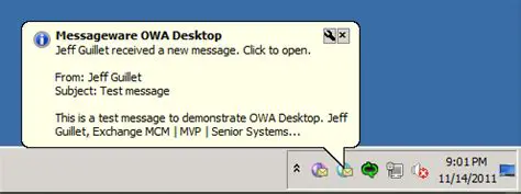 Key Features of Messageware OWA Desktop