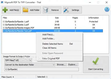 Key Features of Mgosoft PDF To TIFF Converter