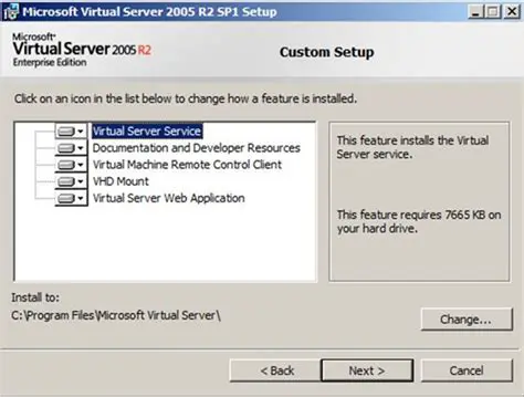 Key Features of Microsoft Virtual Server 2005 R2 SP1