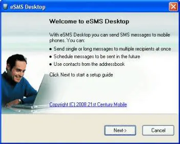 Key Features of Mobistar eSMS Desktop