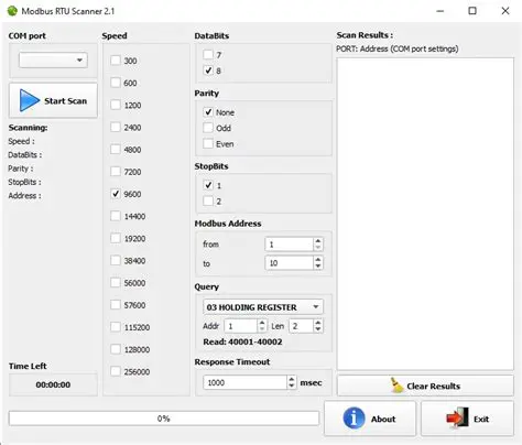 Key Features of ModbusRTU Scanner