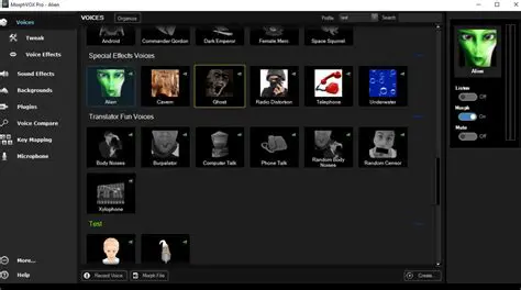 Key Features of MorphVOX Pro