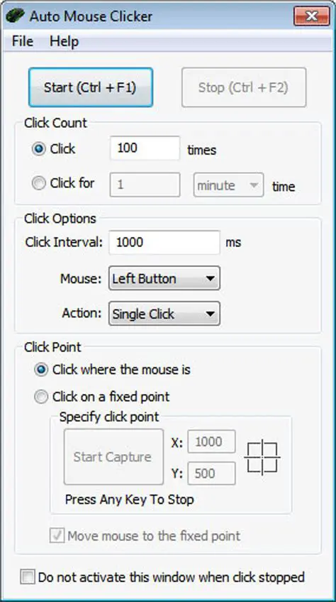 Key Features of Mouse Auto Clicker