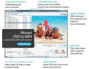 Key Features of Movavi DVD to MP4