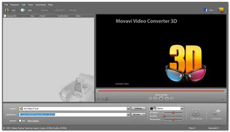 Key Features of Movavi Video Converter 3D