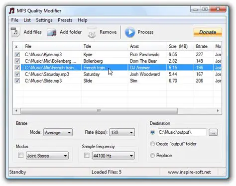 Key Features of MP3 Quality Modifier