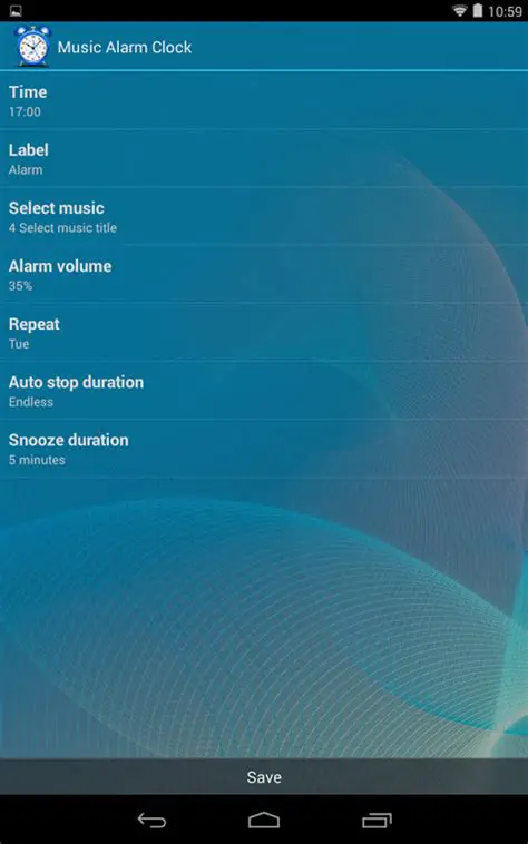 Key Features of Music Alarm