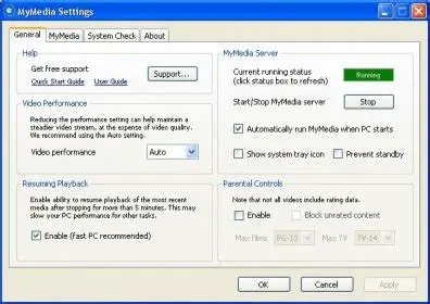 Key Features of MyMedia Settings