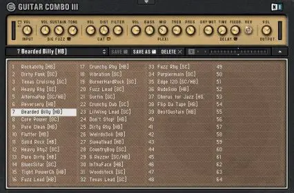 Key Features of Native Instruments Guitar Combo III
