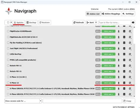 Key Features of Navigraph FMS Data Manager