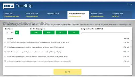 Key Features of Nero TuneItUp Free