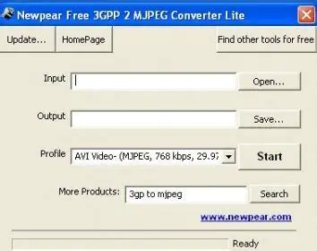 Key Features of Newpear Free 3GPP 2 MJPEG Converter Lite