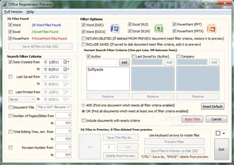 Key Features of Office Regenerator