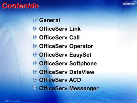 Key Features of OfficeServ Operator