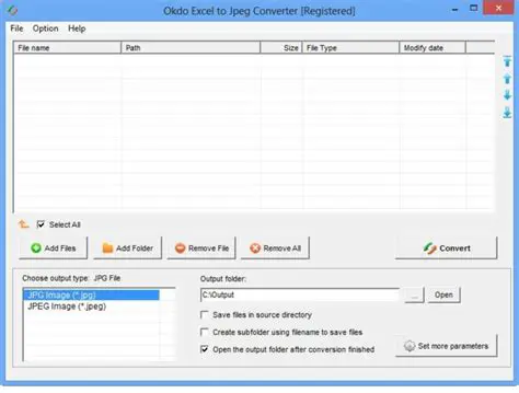 Key Features of Okdo Excel to Jpeg Converter
