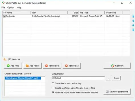 Key Features of Okdo PowerPoint to Swf Converter