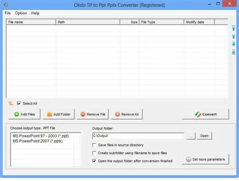 Key Features of Okdo Ppt Pptx to Tiff Converter
