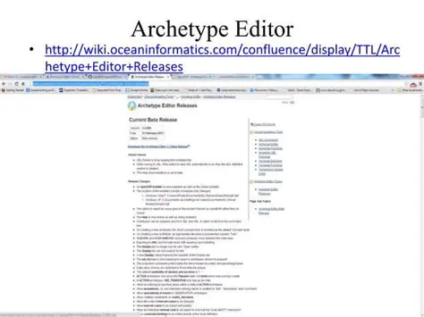 Key Features of openEHR Archetype Editor