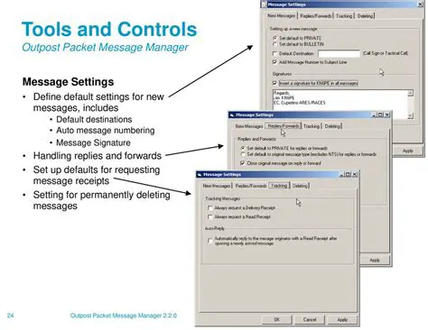 Key Features of Outpost Packet Message Manager