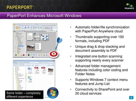 Key Features of PaperPort SharePoint Link
