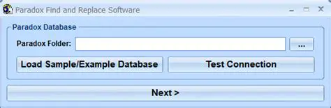 Key Features of Paradox Find and Replace Software