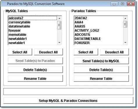 Key Features of Paradox to MySQL Conversion Software