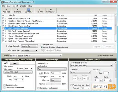 Key Features of Pazera Free MP4 to AVI Converter