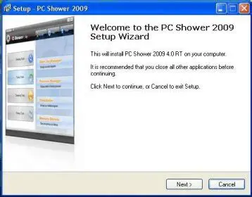 Key Features of PC Shower 2009