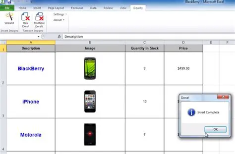 Key Features of Picture Manager For Excel