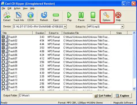 Key Features of Quick CD To MP3 Ripper