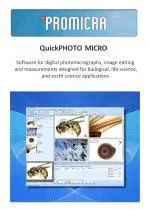 Key Features of QuickPHOTO MICRO