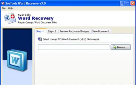 Key Features of Recovery for WordPerfect
