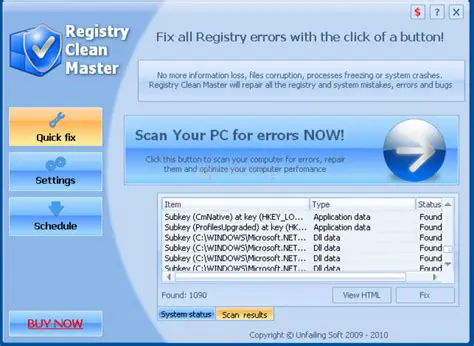Key Features of Registry Clean Master