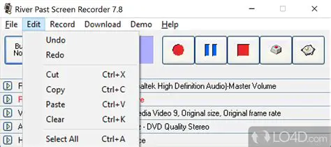 Key Features of River Past Screen Recorder Pro