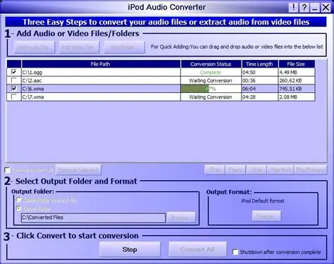 Key Features of Robust iPod Audio Converter