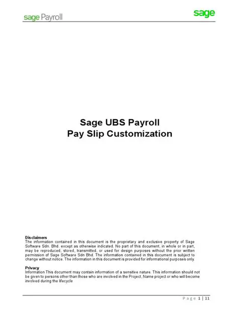 Key Features of Sage UBS Nine Payroll