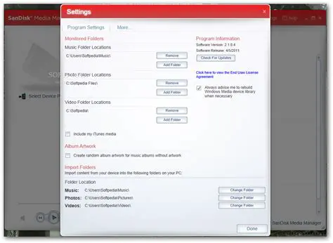 Key Features of SanDisk Media Manager