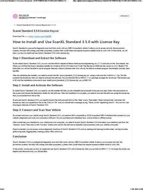 Key Features of ScanXL Standard