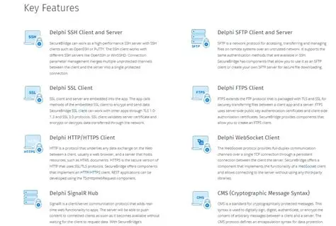 Key Features of SecureBridge Professional