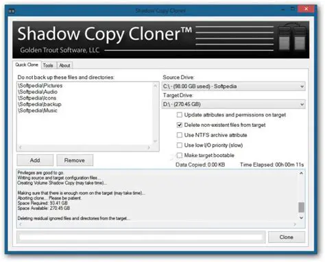 Key Features of Shadow Copy Cloner