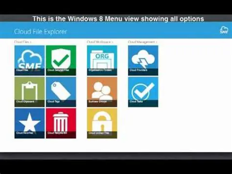 Key Features of SME Cloud Explorer