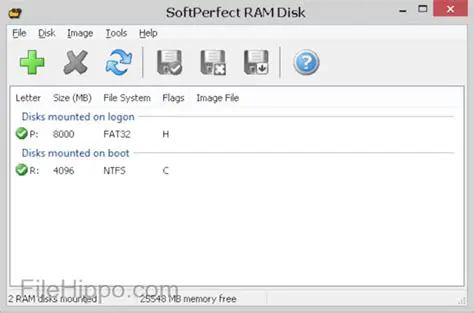 Key Features of SoftPerfect RAM Disk