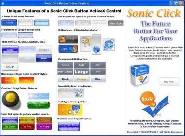 Key Features of Sonic Click Ultra Button ActiveX Control