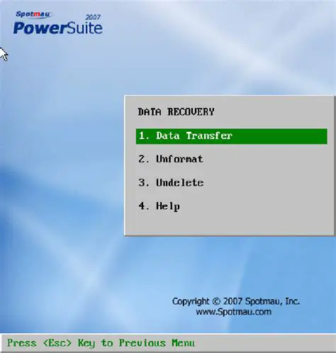 Key Features of Spotmau Data Rescue