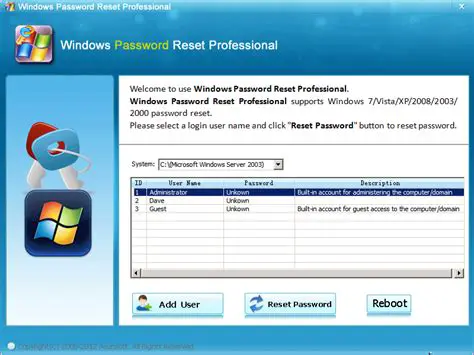 Key Features of Spower Windows Password Reset Professional
