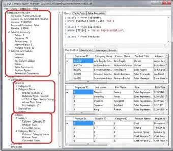 Key Features of SQL Compact Query Analyzer