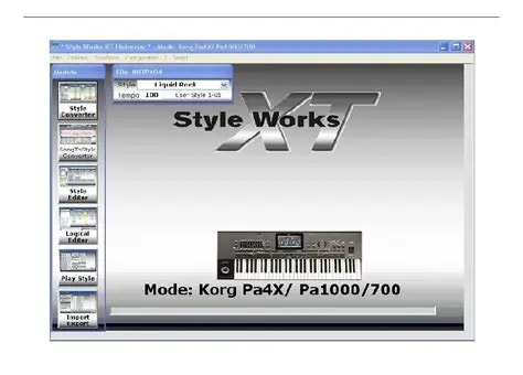 Key Features of Style Works 2000 Korg Pa