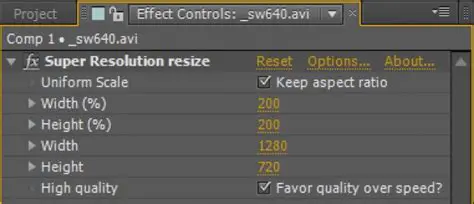 Key Features of SuperResolution AE Plugin